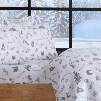 100% Turkish Cotton Flannel Sheet Sets - Christmas Sheets