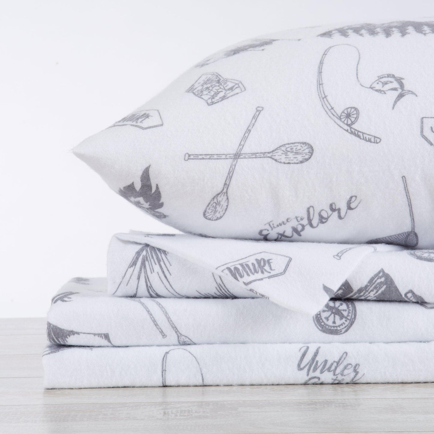 100% Turkish Cotton Flannel Sheet Sets - Christmas Sheets