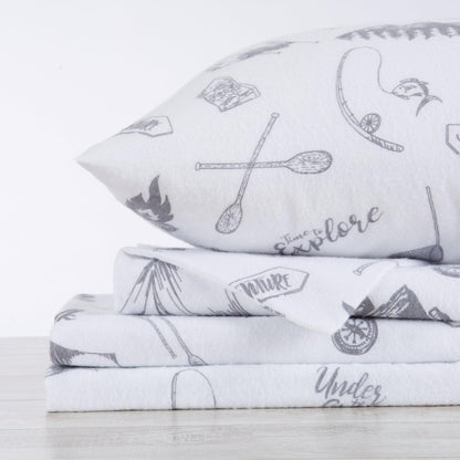 100% Turkish Cotton Flannel Sheet Sets - Christmas Sheets