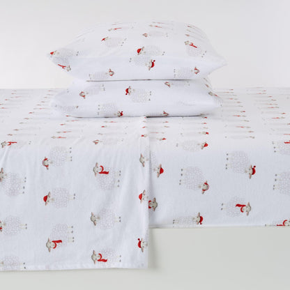 100% Turkish Cotton Flannel Sheet Sets - Christmas Sheets