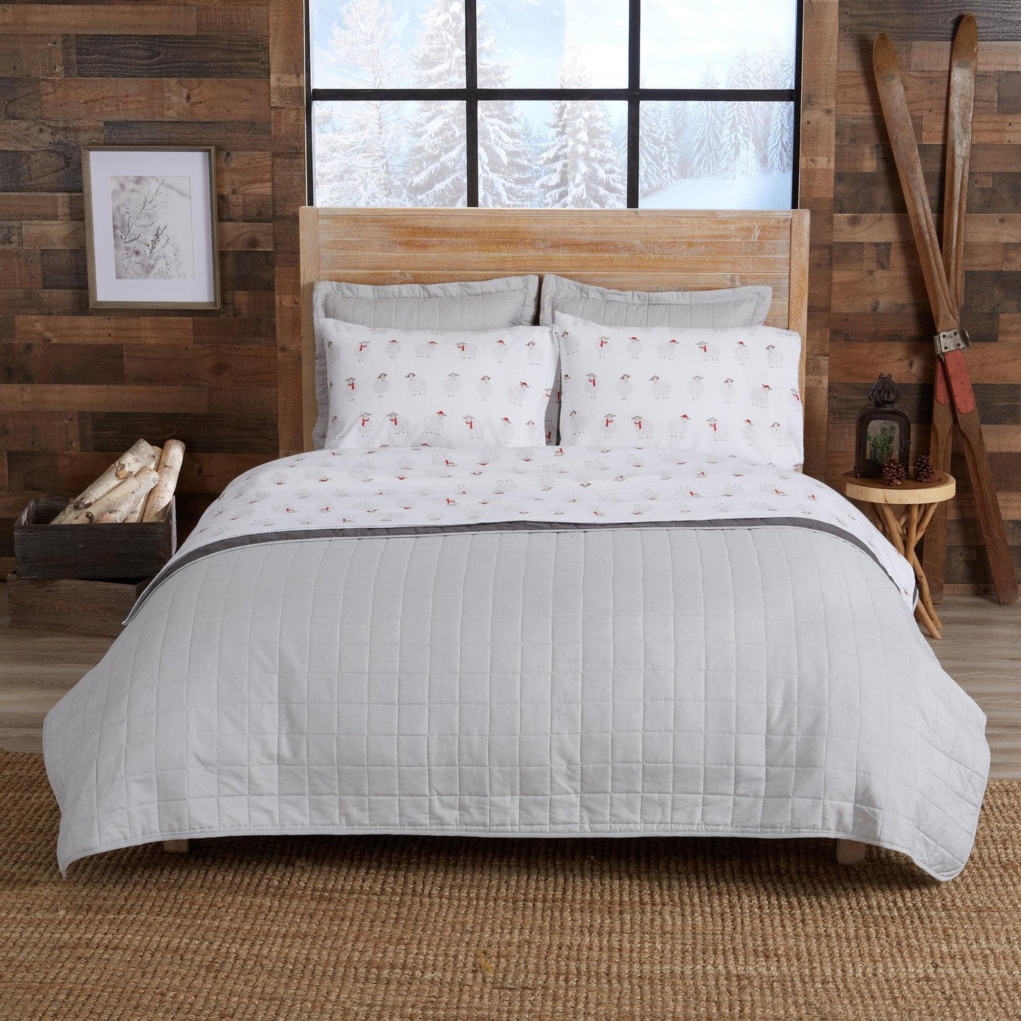 100% Turkish Cotton Flannel Sheet Sets - Christmas Sheets