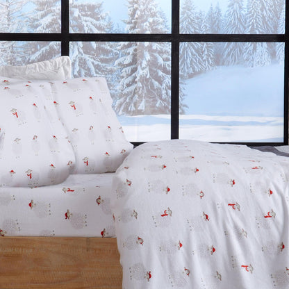 100% Turkish Cotton Flannel Sheet Sets - Christmas Sheets