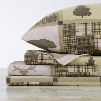 100% Turkish Cotton Flannel Sheet Sets - Christmas Sheets
