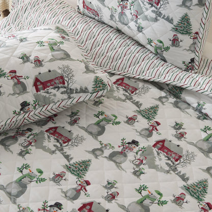 Christmas Printed Quilt - Christmas Themed Bedding