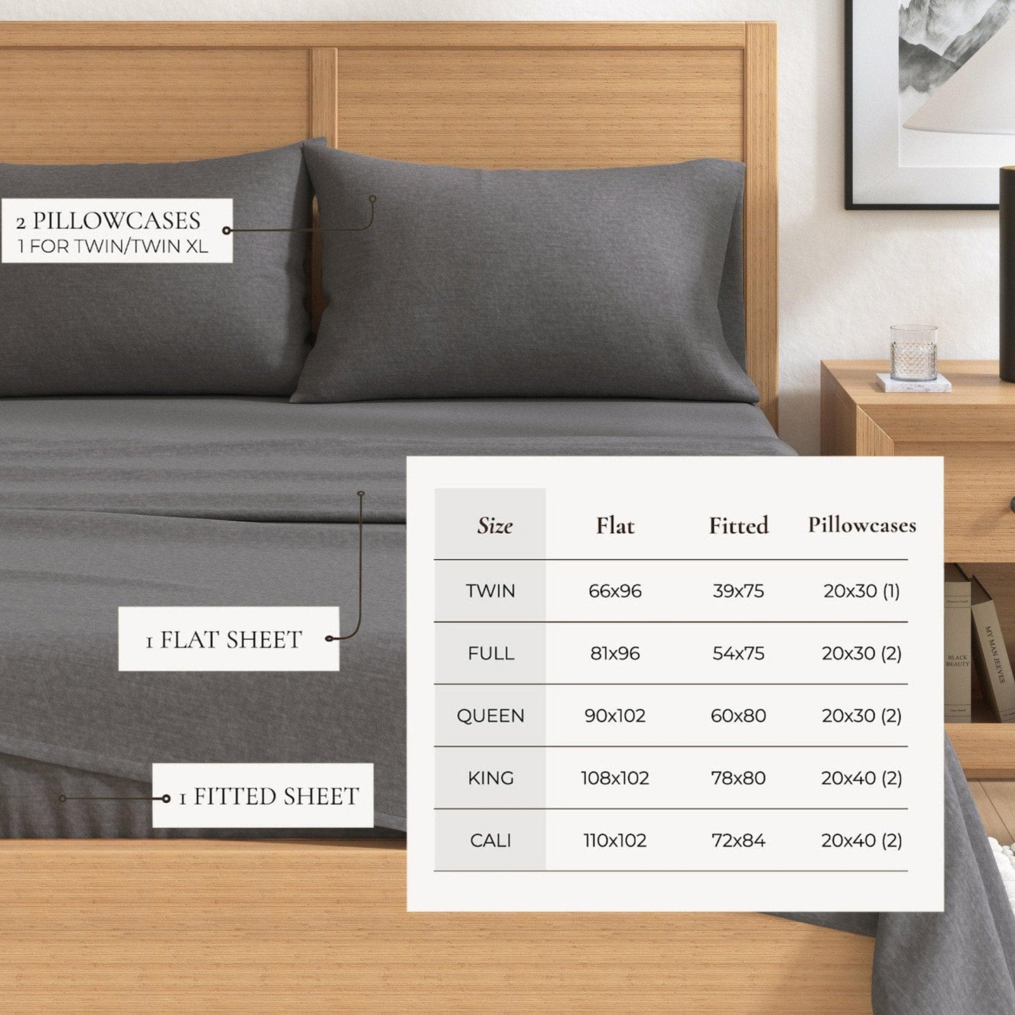 Heathered Solid Cotton Blend Flannel Sheets - Solid Cotton Flannel Sheets