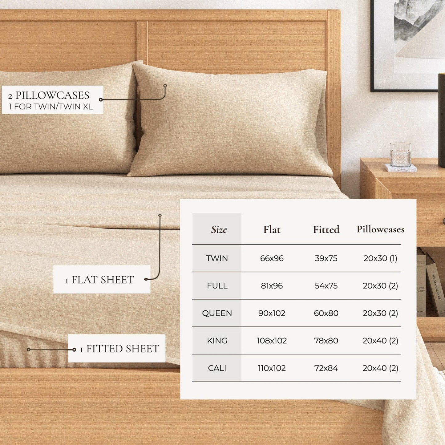 Heathered Solid Cotton Blend Flannel Sheets - Solid Cotton Flannel Sheets