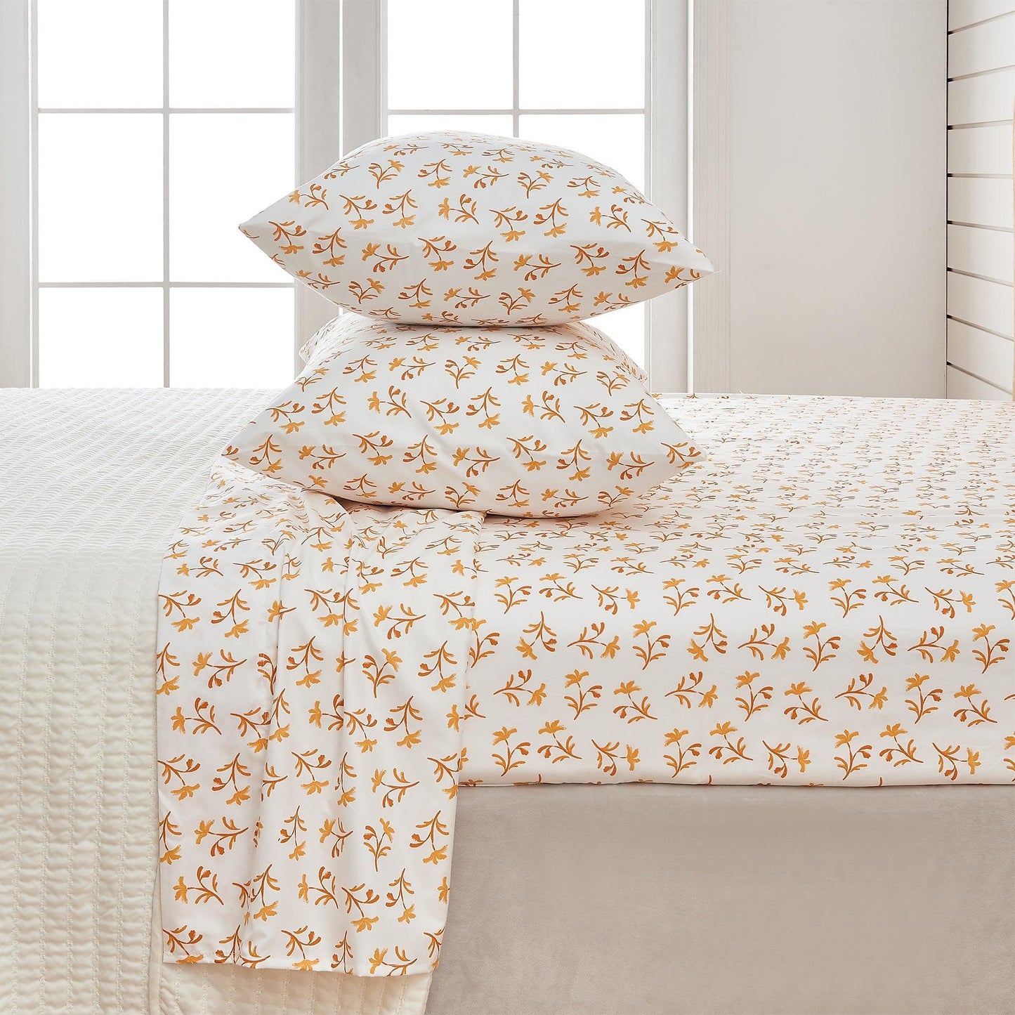 Floral Microfiber Sheet Sets - Delia - Coastal & Floral Themed Bedding