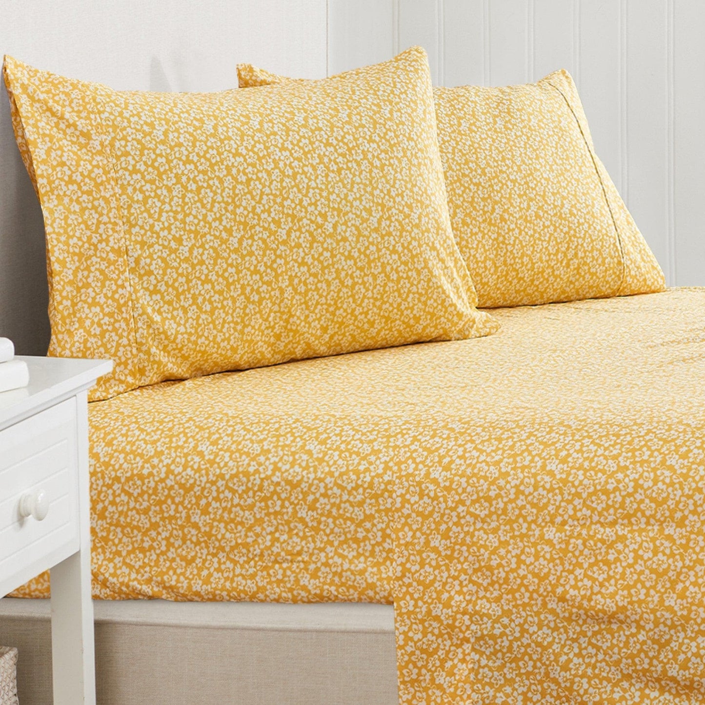 Floral Microfiber Sheet Sets - Delia - Coastal & Floral Themed Bedding