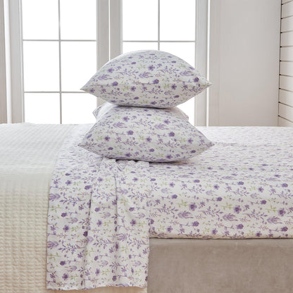 Floral Microfiber Sheet Sets - Delia - Coastal & Floral Themed Bedding