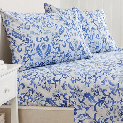 Floral Microfiber Sheet Sets - Delia - Coastal & Floral Themed Bedding