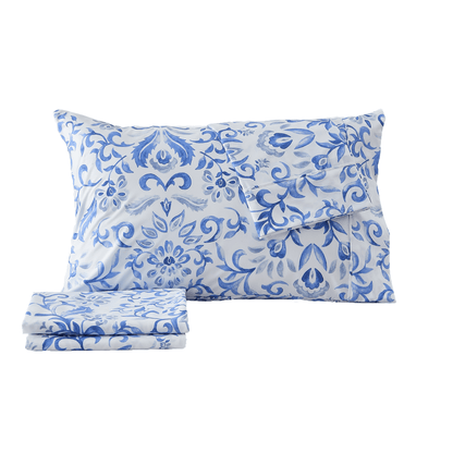 Floral Microfiber Sheet Sets - Delia - Coastal & Floral Themed Bedding