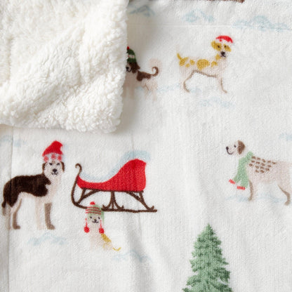 Christmas Sherpa Throw Blanket - Festive Christmas Themed Bedding