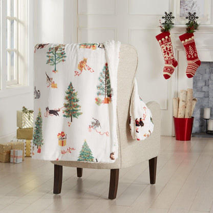 Christmas Sherpa Throw Blankets - Christmas Themed Quilts