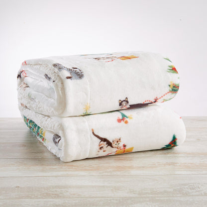 Christmas Sherpa Throw Blankets - Christmas Themed Quilts