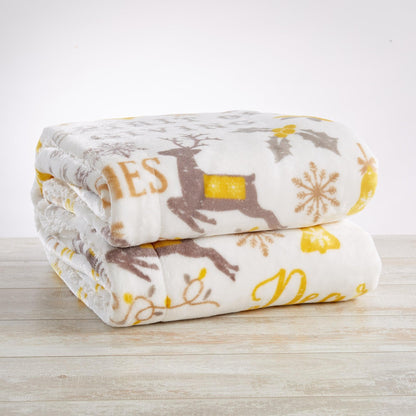 Christmas Sherpa Throw Blankets - Christmas Themed Quilts