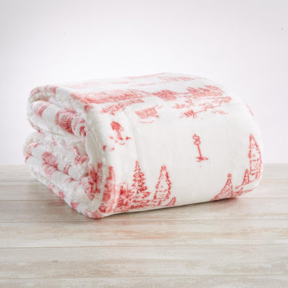 Christmas Sherpa Throw Blankets - Christmas Themed Quilts