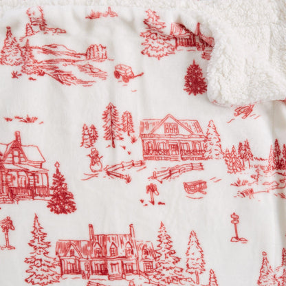Christmas Sherpa Throw Blankets - Christmas Themed Quilts