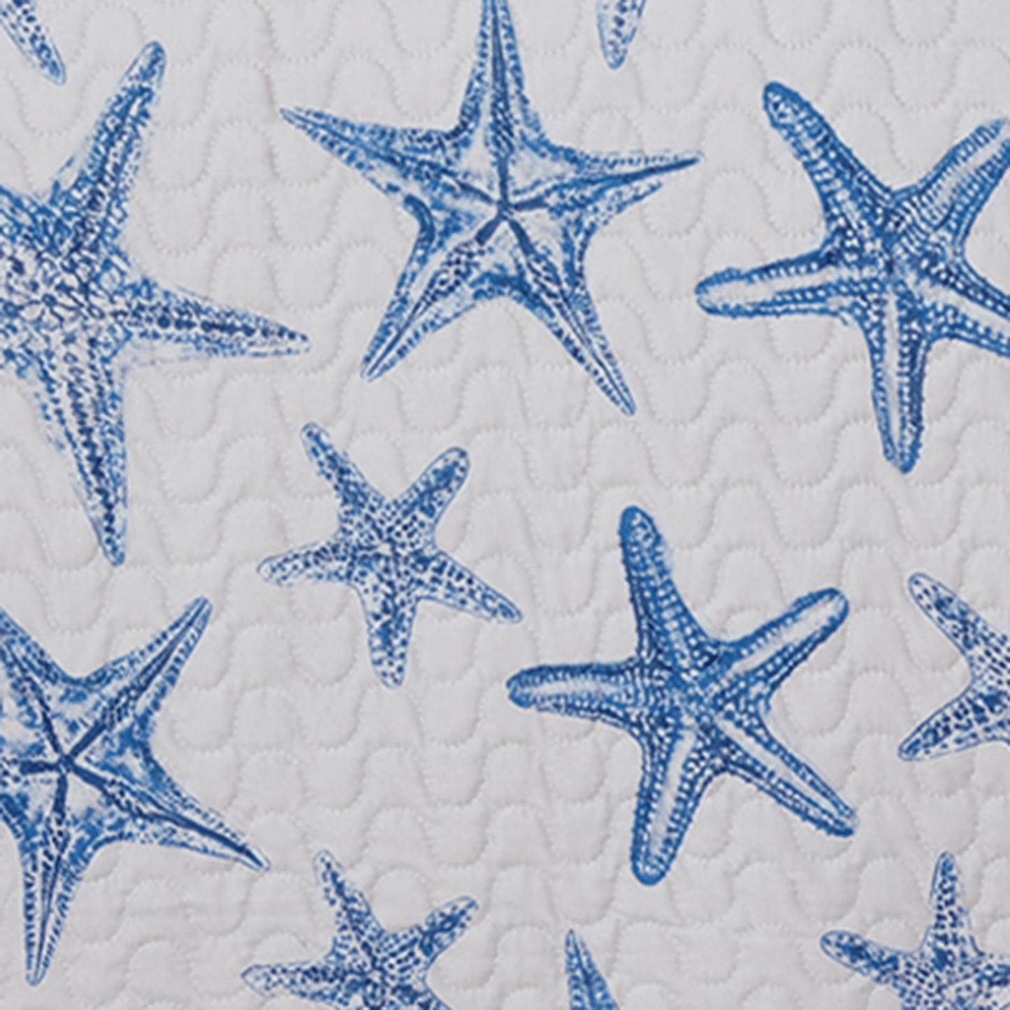 Trinidad Coastal Blue Sea Star Quilt Set 3PC - Starfish Themed Quilts