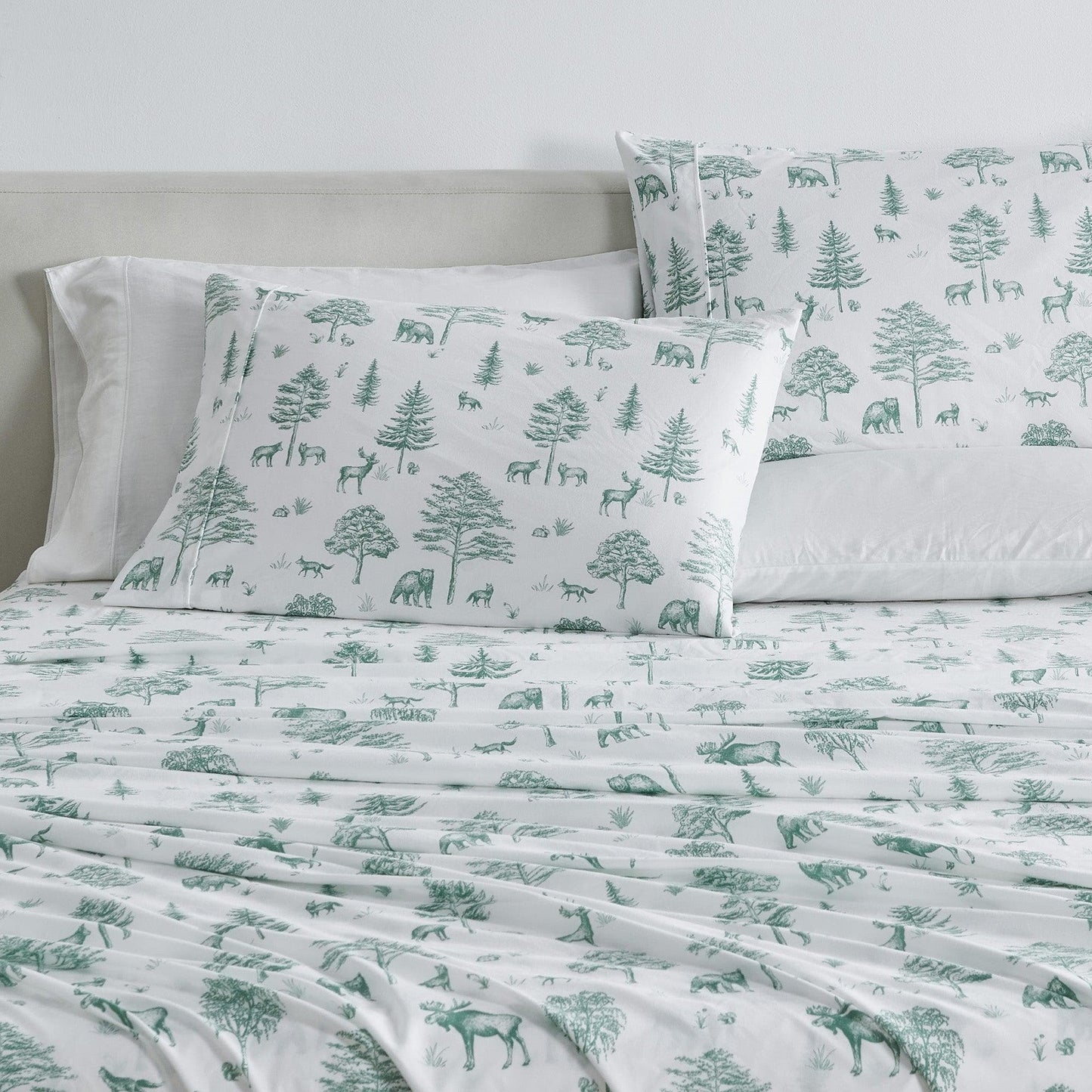 Lodge Microfiber Sheet - Mountain Ridge - Outdoor & Christmas Themed Bedding