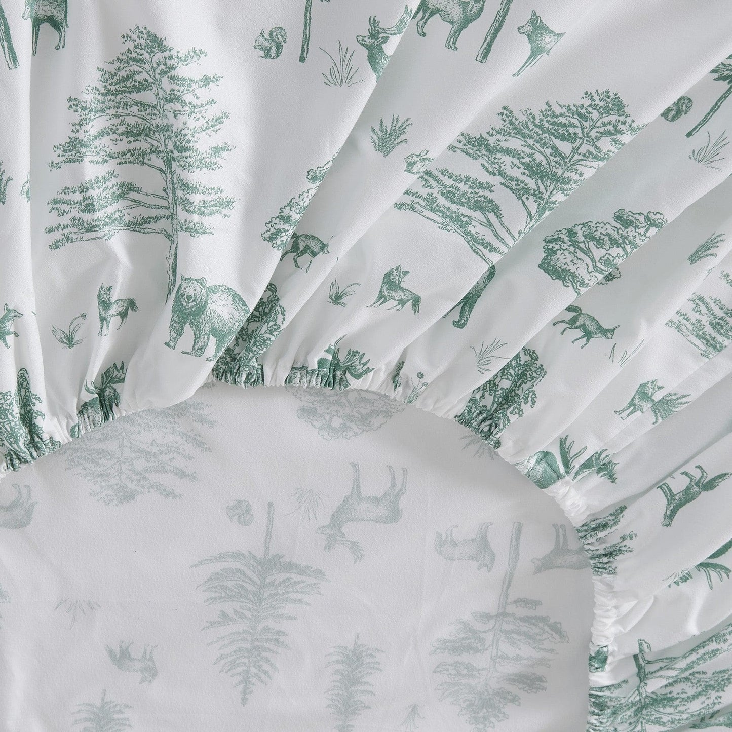 Lodge Microfiber Sheet - Mountain Ridge - Outdoor & Christmas Themed Bedding