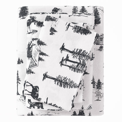 4-Piece Turkish Cotton Flannel Sheet - Fall & Christmas Sheets