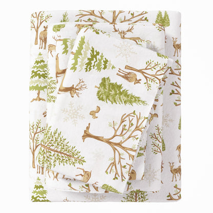4-Piece Turkish Cotton Flannel Sheet - Fall & Christmas Sheets