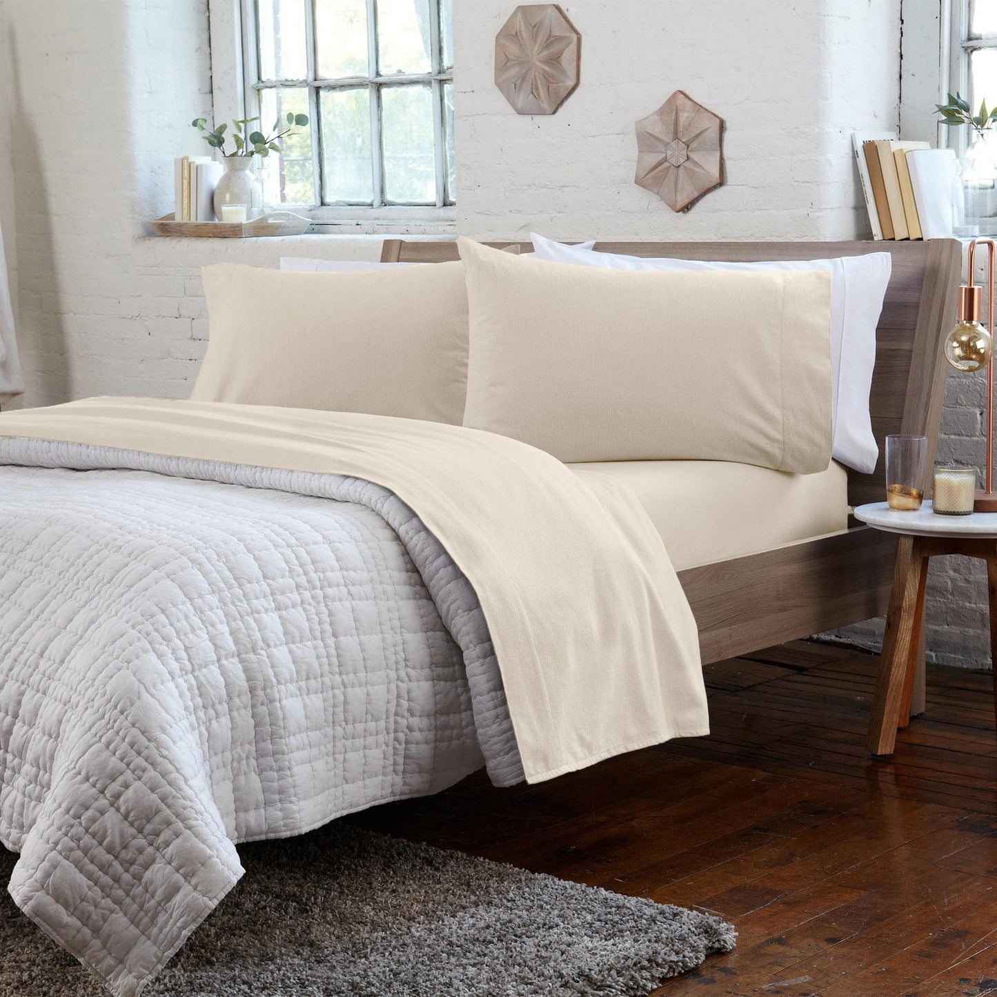 Turkish Cotton Flannel Sheets - Solid Colors