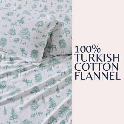 4-Piece Turkish Cotton Flannel Sheet - Fall & Christmas Sheets
