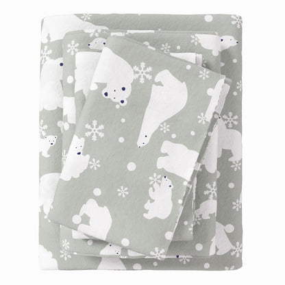 4-Piece Turkish Cotton Flannel Sheet - Fall & Christmas Sheets