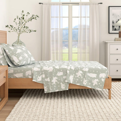 4-Piece Turkish Cotton Flannel Sheet - Fall & Christmas Sheets