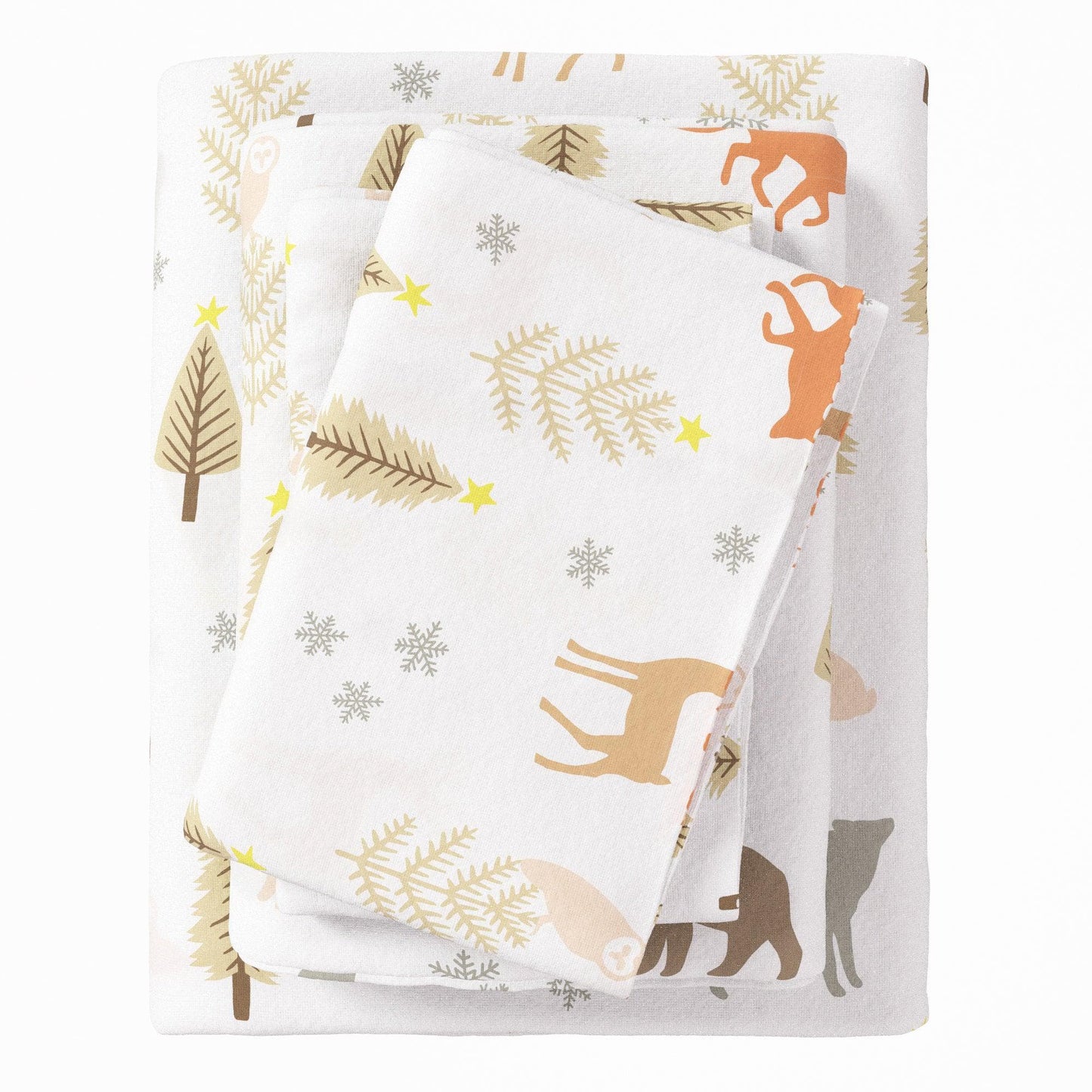 4-Piece Turkish Cotton Flannel Sheet - Fall & Christmas Sheets