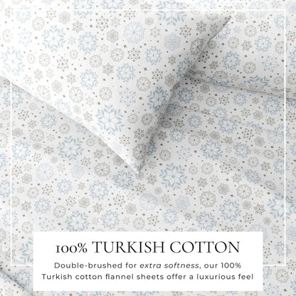 4-Piece Turkish Cotton Flannel Sheet - Fall & Christmas Sheets