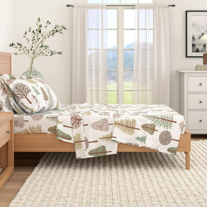 4-Piece Turkish Cotton Flannel Sheet - Fall & Christmas Sheets