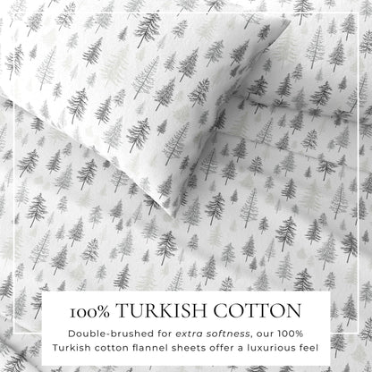 4-Piece Turkish Cotton Flannel Sheet - Fall & Christmas Sheets