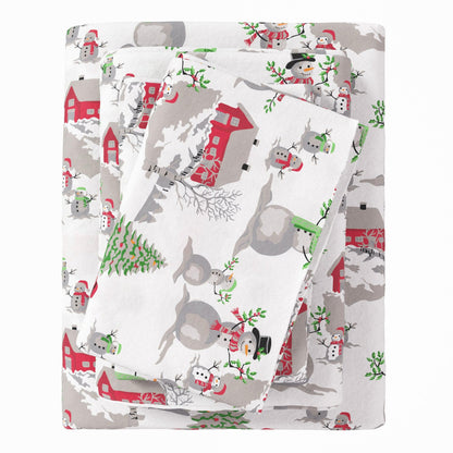 4-Piece Turkish Cotton Flannel Sheet - Fall & Christmas Sheets