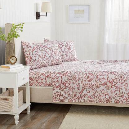 Floral Microfiber Sheet Sets - Delia - Coastal & Floral Themed Bedding