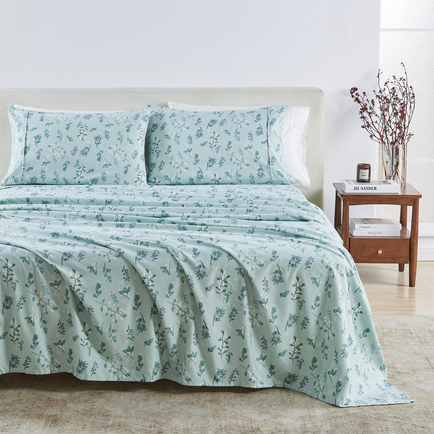 Floral Microfiber Sheet Sets - Delia - Coastal & Floral Themed Bedding