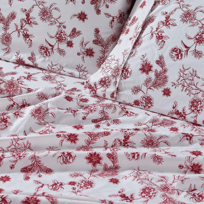 Floral Microfiber Sheet Sets - Delia - Coastal & Floral Themed Bedding