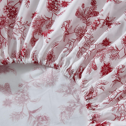 Floral Microfiber Sheet Sets - Delia - Coastal & Floral Themed Bedding