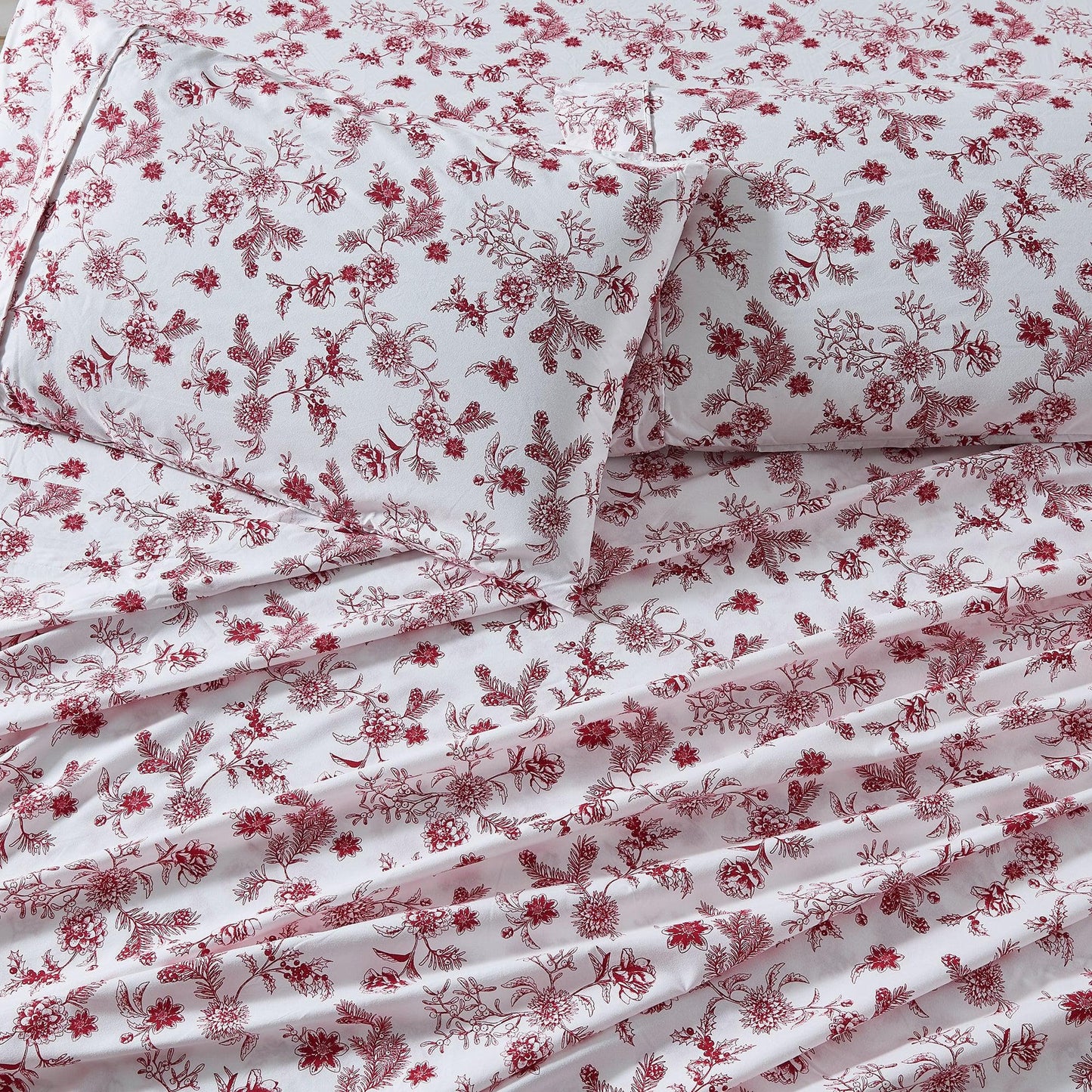 Floral Microfiber Sheet Sets - Delia - Coastal & Floral Themed Bedding