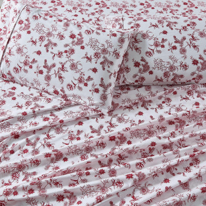 Floral Microfiber Sheet Sets - Delia - Coastal & Floral Themed Bedding