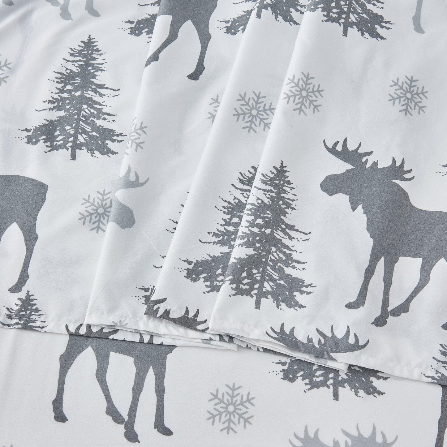 Lodge Microfiber Sheet - Mountain Ridge - Outdoor & Christmas Themed Bedding