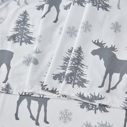 Lodge Microfiber Sheet - Mountain Ridge - Outdoor & Christmas Themed Bedding