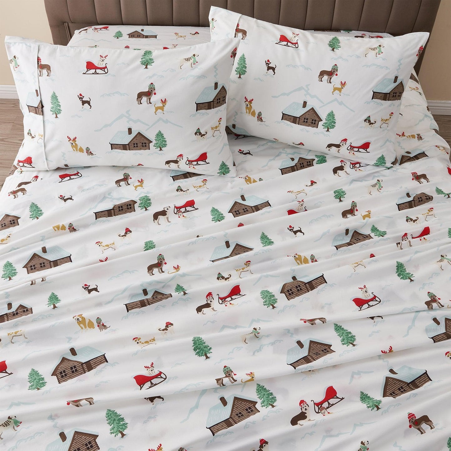 Lodge Microfiber Sheet - Mountain Ridge - Outdoor & Christmas Themed Bedding