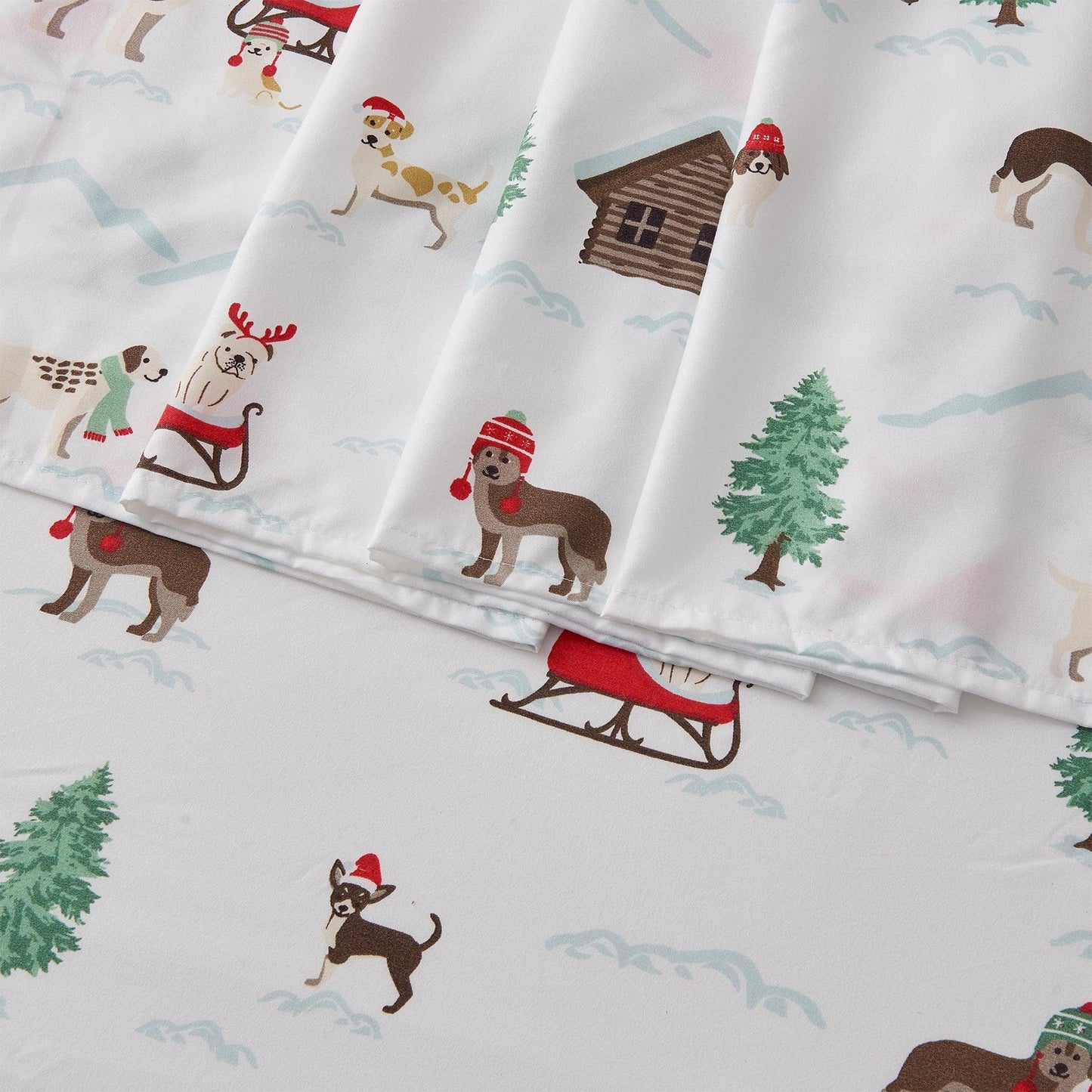 Lodge Microfiber Sheet - Mountain Ridge - Outdoor & Christmas Themed Bedding