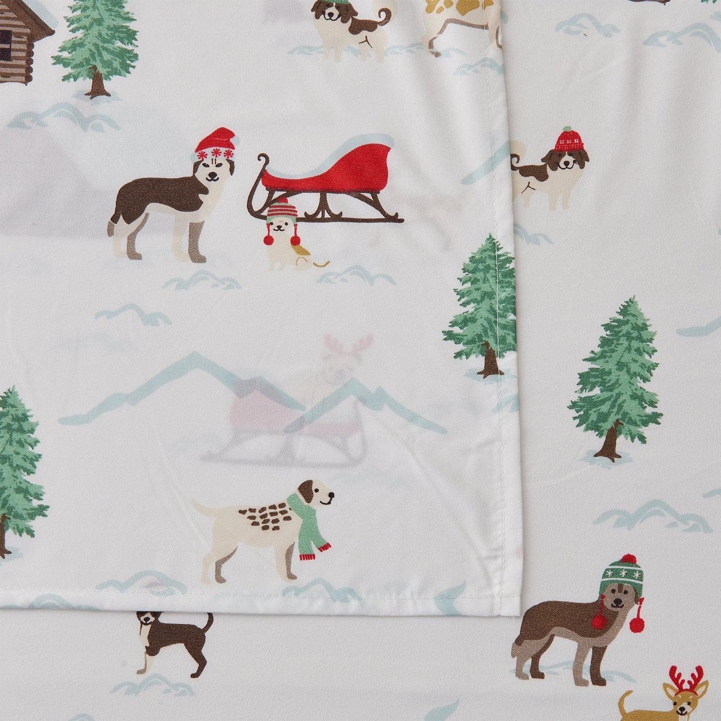 Lodge Microfiber Sheet - Mountain Ridge - Outdoor & Christmas Themed Bedding