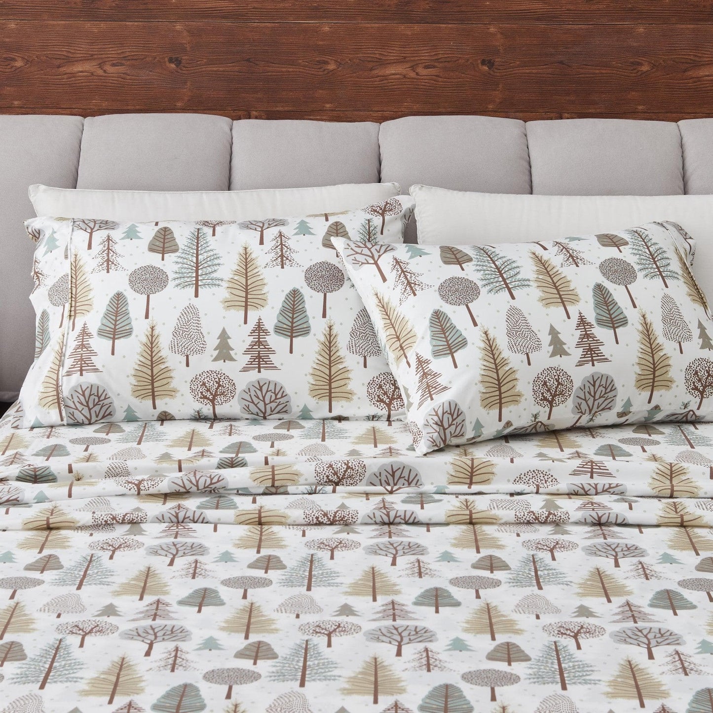 Lodge Microfiber Sheet - Mountain Ridge - Outdoor & Christmas Themed Bedding