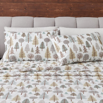 Lodge Microfiber Sheet - Mountain Ridge - Outdoor & Christmas Themed Bedding