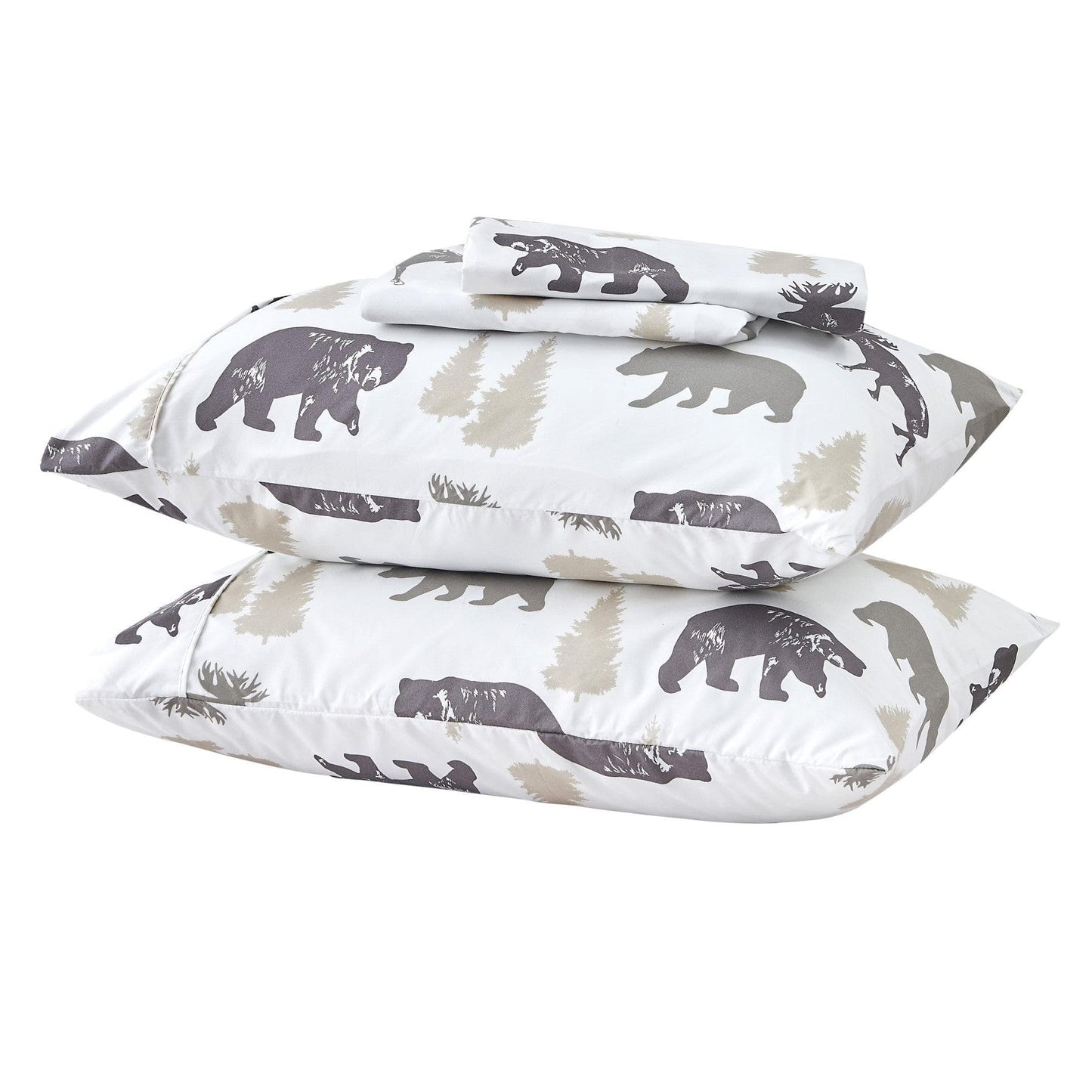Lodge Microfiber Sheet - Mountain Ridge - Outdoor & Christmas Themed Bedding