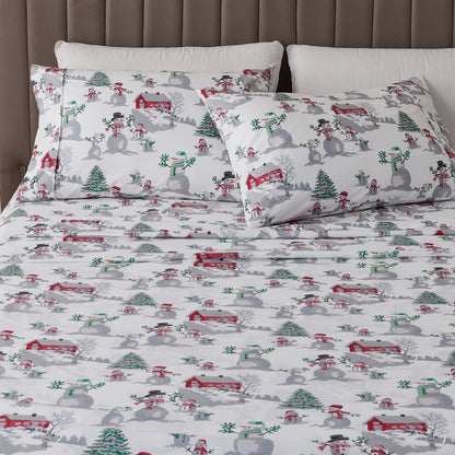 Lodge Microfiber Sheet - Mountain Ridge - Outdoor & Christmas Themed Bedding